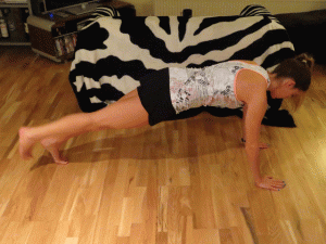 Two-way forearm plank