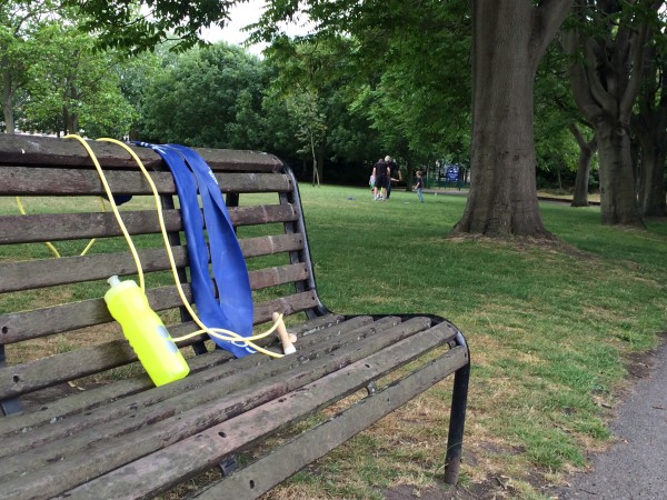 Park bench workout