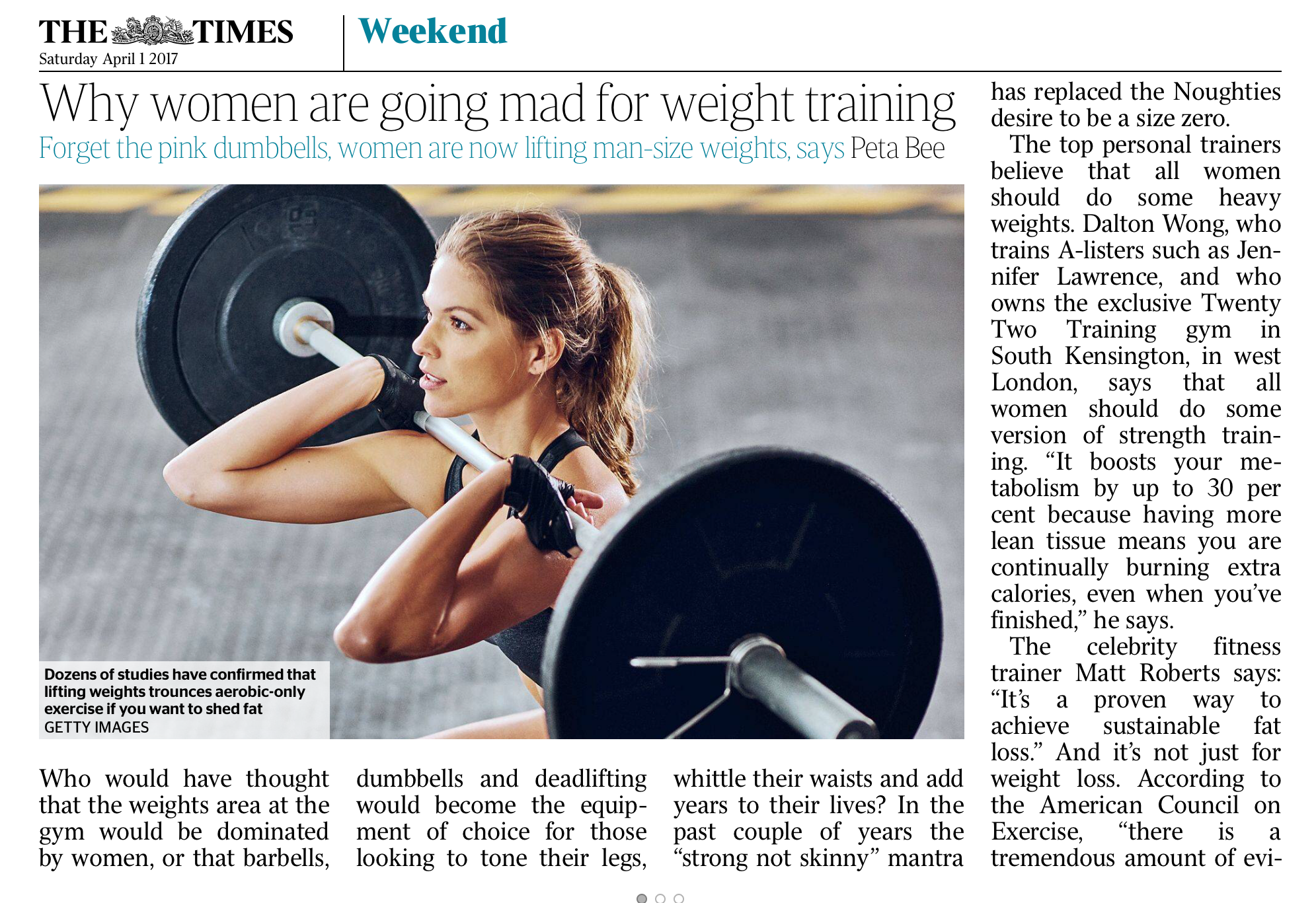 The Times Women Weightlifting